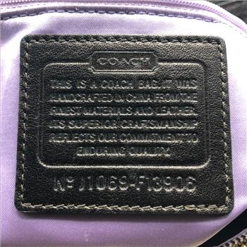 Coach F13906 Signature Garnet Satchel Bag Retail $398