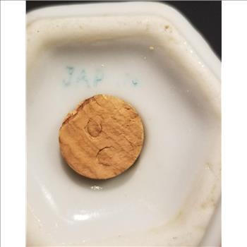 VTG Japan Porcelain Hexagonal Shaped Salt and Pepper Shakers Set