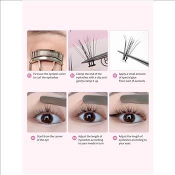 252 PCS Extra Long Individual False Eyelashes