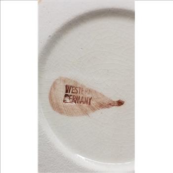 Vintage Western Germany Beer Stein Mug with Lid and Handle