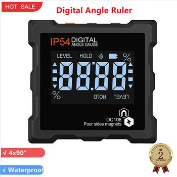 Digital Angle Ruler IP54 Goniometer 4 Sides Magnetic Protractor Angle Gauge