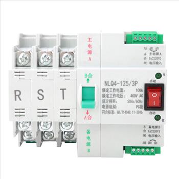 100A AC 400V Transfer Switch 3P 63/80/100A Dual Power Automatic Transfer Toggle