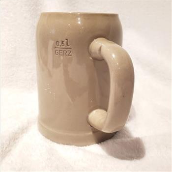 Vintage West Germany Ceramic .5L Beer Stein BERLIN Checkpoint-Charlie