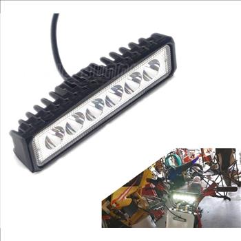 Universal Dirt Bike 6 LED Light Bar 12V/24V Work Light Off Road For Harley Honda