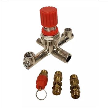 Regulator Valve, Double Outlet Tube Alloy Air Compressor Pressure Reducing Valve