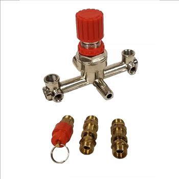 Regulator Valve, Double Outlet Tube Alloy Air Compressor Pressure Reducing Valve