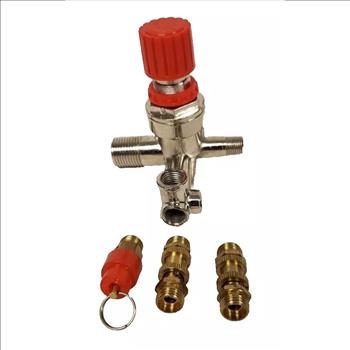 Regulator Valve, Double Outlet Tube Alloy Air Compressor Pressure Reducing Valve