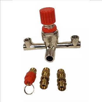 Regulator Valve, Double Outlet Tube Alloy Air Compressor Pressure Reducing Valve