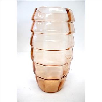 1930s Pink Depression Glass Flower Vase