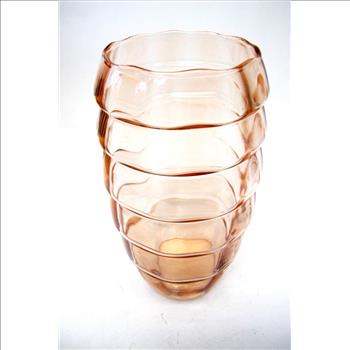 1930s Pink Depression Glass Flower Vase