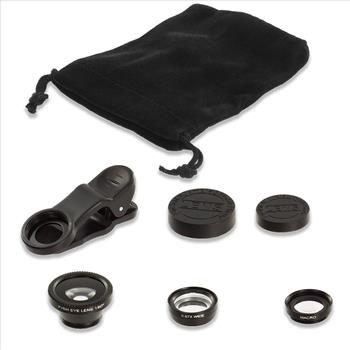 3in1 Fish Eye Wide Angle Macro Telephoto Photo Lens Camera Attachment for Phones 7 Plus