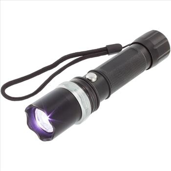 Military Grade Tactical Police Swat Heavy Duty 3W LED Rechargeable Flashlight w Case