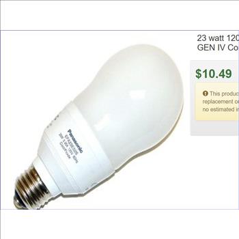 10 Panasonic Light Bulbs 15,000 Hour Retail $104.90