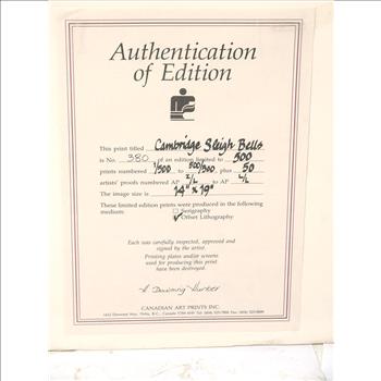 Helen Downing-Hunter Limited Edition Hand Signed With Certificate