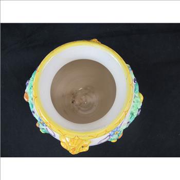 Vintage Hand Painted Florentine Vase - Made in Italy