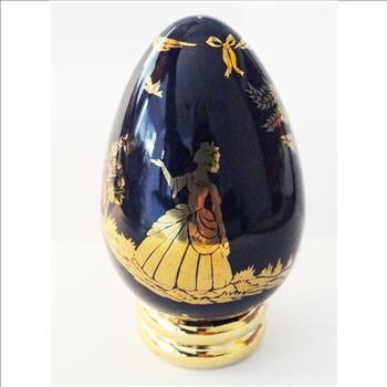 Collector's Limoges Egg in 18kt Gold Finish
