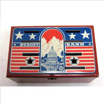 Vintage Budget Bank Coin Bank - Circa 1950's