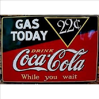 New Coca Cola Coke Gas Today Sign