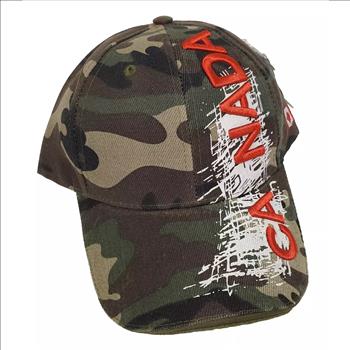 NWT CANADA Adjustable Acrylic Camo Baseball Cap One Size Fits Most