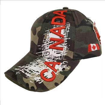 NWT CANADA Adjustable Acrylic Camo Baseball Cap One Size Fits Most