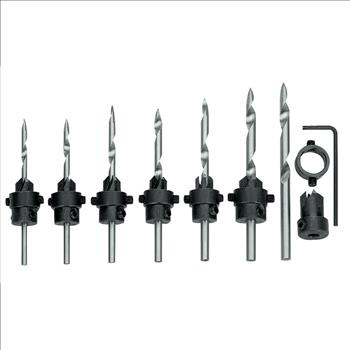 22 Piece Countersink Drill Bit Set with Case