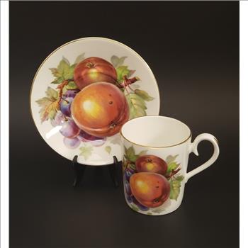 Vintage Royal Albert Bone China England Covent Garden Pattern Demitasse Cup & Saucer Set