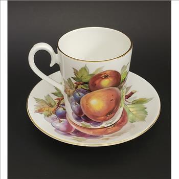 Vintage Royal Albert Bone China England Covent Garden Pattern Demitasse Cup & Saucer Set