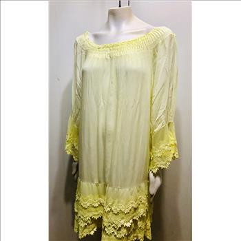 New-Sample Scandal Dress made in Italy Yellow Size M