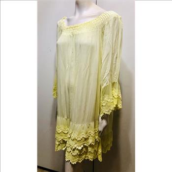 New-Sample Scandal Dress made in Italy Yellow Size M
