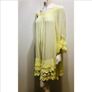 New-Sample Scandal Dress made in Italy Yellow Size M