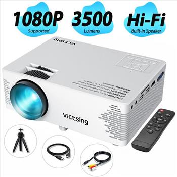 VICTSING - Portable Home Theater / LED Projector - Retail $175.00