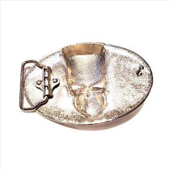 3D Lucky 13 Skull Metal Belt Buckle