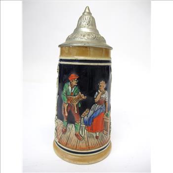 1950s Hand Painted Beer Stein - Made in Germany