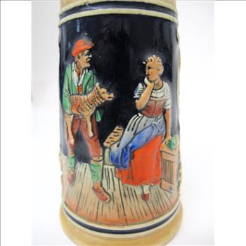 1950s Hand Painted Beer Stein - Made in Germany