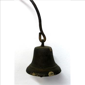 Authentic Antique Wrought Iron Coil Spring Door Bell