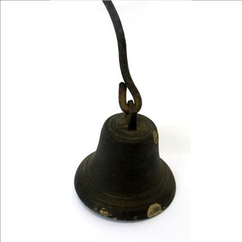 Authentic Antique Wrought Iron Coil Spring Door Bell