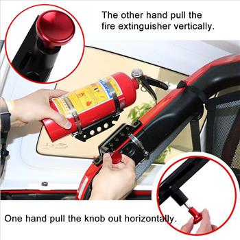 Car Trunks Universal Adjustable Roll Bar Bottle Fire Extinguisher Holder Mount