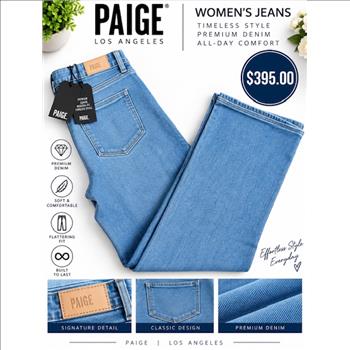 Women's Paige Jeans Sz 27 Compare at $300.00