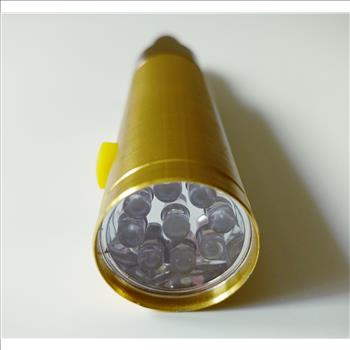 50 Caliber 9 LED Flashlight - Gold