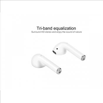 TWS i12 Wireless Bluetooth 5.0 Auto Pairing Touch Control Portable Earphones - IOS and Android
