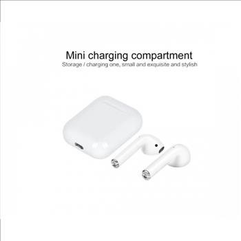 TWS i12 Wireless Bluetooth 5.0 Auto Pairing Touch Control Portable Earphones - IOS and Android
