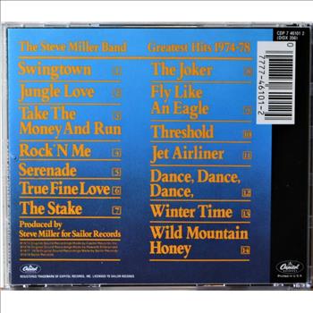 The Steve Miller Band Greatest Hits CD 1974-78 NM