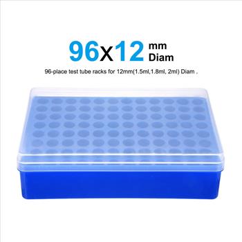 Tube Rack Polypropylene 96-Well Blue for 1.5ml 1.8ml 2ml