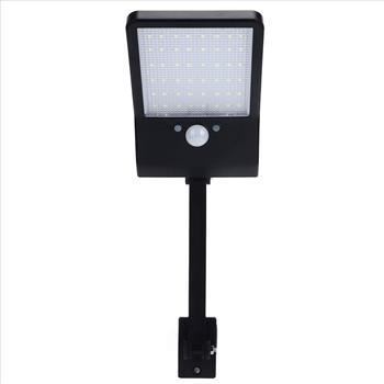 Two Outdoor Wall Solar Lights 48 LED Security Motion Sensor Lamp Black