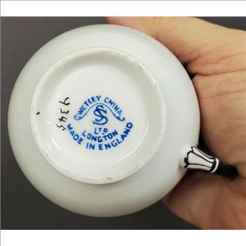 Vintage Wetley SS 9345 Longton England Bone China Cup and Saucer