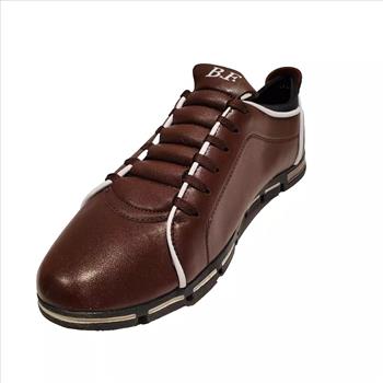 BF Jingpin XiuXian Mens Size 11 Classic Style Brown Leather Casual Lace Up Shoes