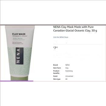 5 NENA Clay Mask Detoxifing & Hydrating Face Mask