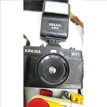 Collection of Vintage Cameras including Yashica Flash