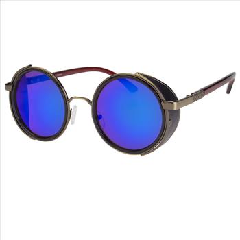 Vintage Retro Mirror Round SUN Glasses Goggles Steampunk Punk Sunglasses