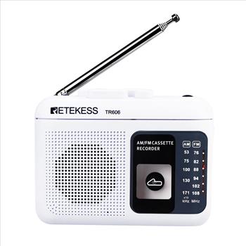 Nostalgische Radio Zilver Radio Portable Radio FM AM Radio Avec Lecteur De Cassettes Radio Met Cassette Speler